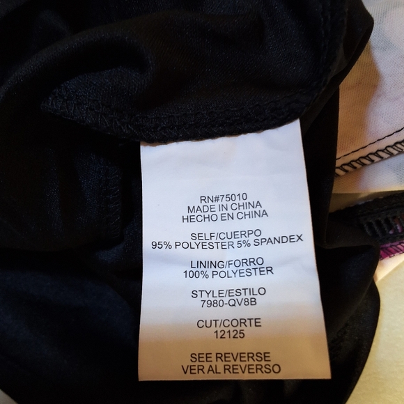 NWT CITY STUDIO FLORAL CAP SLEEVE JEWEL NECK ABOVE KNEE FIT + FLARE PARTY DRESS - Picture 12 of 13